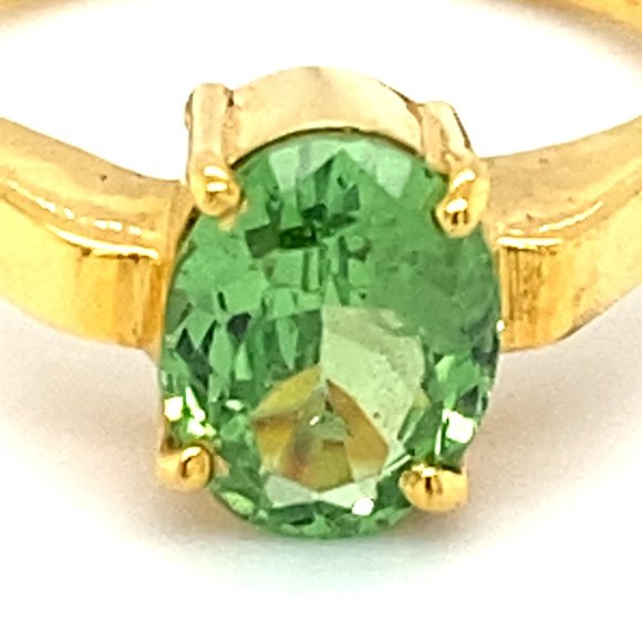 Certified Tsavorite 1.87ct Solid 18K Gold Ring - Picture 7 of 8